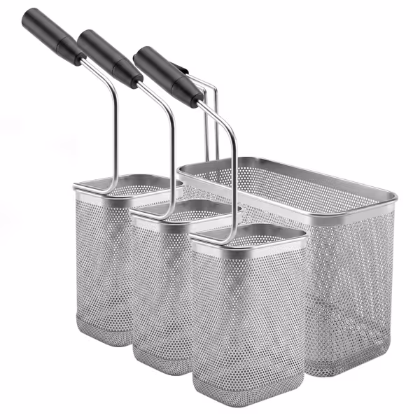 (4 pcs) Panier à pâtes - 1x GN 1/2 & 3x GN 1/6