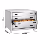 Warmhalteschrank für Speisen - 2 kW - 4 Schubladen
