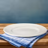 (6 pcs) LUX | Plate - flat - Porcelain - Ø280mm - Ivory
