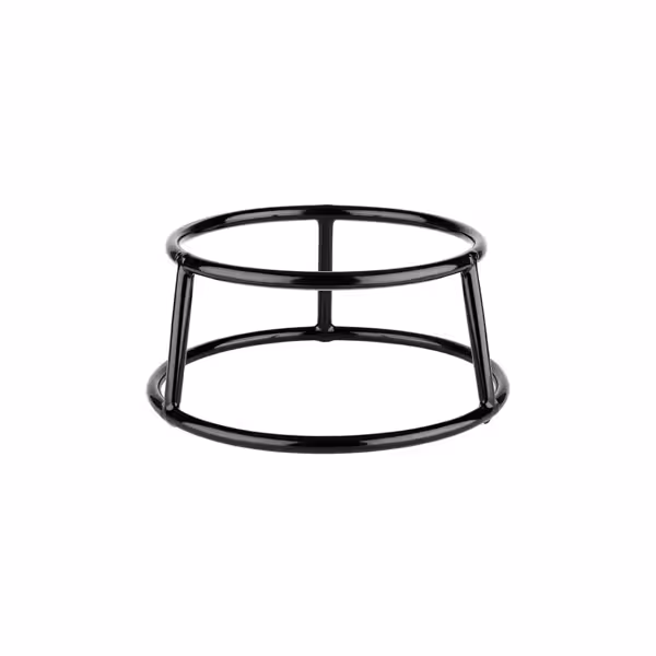 Buffetstandaard MULTI ROUND - zwart gecoat metaal, PVC - rond - 180x180mm - Hoogte: 80mm - met antislip