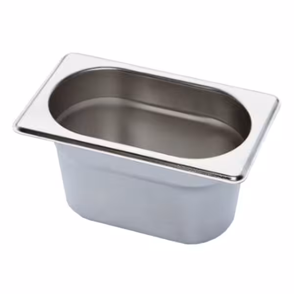 Stainless Steel Gastronorm Pan GN 1/9 - Depth: 100mm