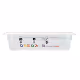 (6 pièces) CAMBRO | SafeTrak - Récipients en polypropylène GN 1/4 - laiteux - Hauteur : 65mm