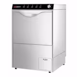 Lave-vaisselle professionnel - Panier 50x50cm - Commandes mécaniques - 3,55kW - avec pompe de vidange + pompes doseuses détergent et liquide de rinçage