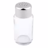 (6 pz) Set sale e pepe - set da 6 - fori medi - Fori Ø 1.35mm - Vetro - Ø40mm - Altezza: 90mm