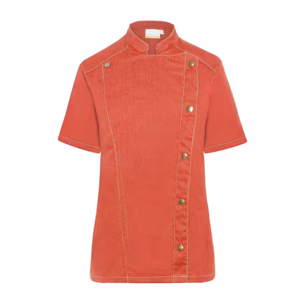 KARLOWSKY | Korte Mouw Dames Koksjas Jeans Stijl - Vintage Rood - maat: 44
