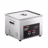 Commercial Ultrasonic Cleaner - 15L - 360W Ultrasonic Power - 40kHz - Digital - with Heater - Degas - with Drain Tap