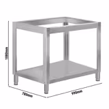 Base Frame for Pizza Oven - 990x780x1080mm - Stainless Steel - for PEP44, PEP44D & PEP44TC