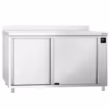 Armoire chauffante PREMIUM - 1600x700mm - avec rebord & portes coulissantes - Digital