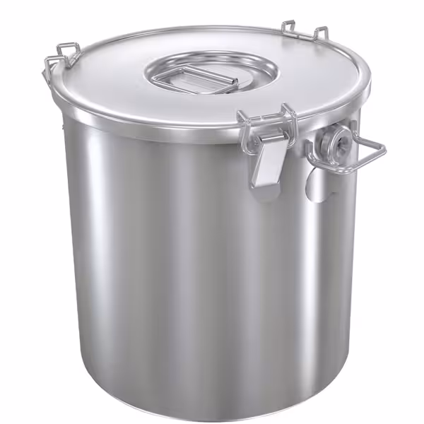Voedselcontainer - incl. deksel - RVS - Ø 380mm - voor glühwein - 36 liter