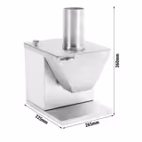 Curryworstsnijder | Curryworstsnijder - 188x225x327mm - 135W - met 2 messen - Snijbreedte: 5 tot 35mm