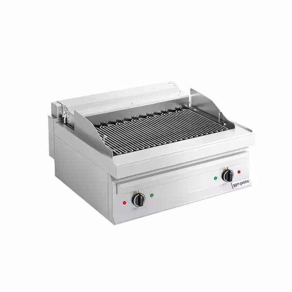 Commercial Electric Water Grill - 8.75kW - Countertop - 700mm Deep - 2 Burners - Tilting Grill Grid