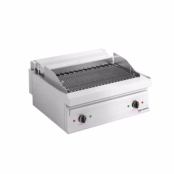 Elektrický vodný gril - 8,75 kW - 0,8 x 0,7 m - stolový model - hĺbka 700 mm - nehrdzavejúca oceľ