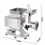 Lihamylly 22 - ruostumaton teräs - 220 kg/h - 1,1 kW - reikälevy 4,5 mm