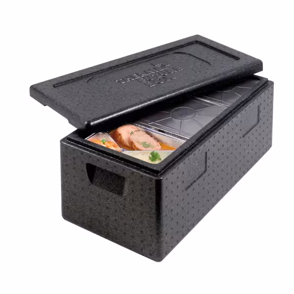 (2 Stück) THERMO FUTURE BOX | Thermobox MENU 3 - 28 Liter - Schwarz