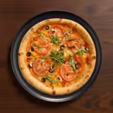 (12 stuks) pizzabord - rond - porselein - Ø310mm - zwart