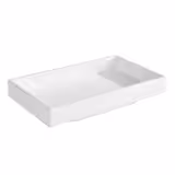 (6 pcs) Coupe - ASIA PLUS - Mélamine - rectangulaire - 155x95mm - Profondeur : 30mm - 150ml - Blanc