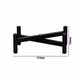 (3 pz) Supporto per buffet - Acciaio inox - Nero - 210x210mm - Altezza: 120mm