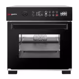 Four à cuisson accélérée - Écran tactile - 3,4kW - Acier inoxydable - avec plaque à pizza, sonde à cœur, panier antiadhésif | 80% de cuisson plus rapide