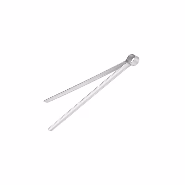 (4 pz) Pinze da barbecue - carbone - ergonomiche; robuste - Lunghezza: 250mm - Acciaio inox