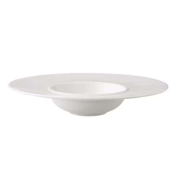 (6 szt.) WHITE DELIGHT - Talerz do makaronu - Porcelana - Ø 240mm - Biały
