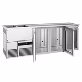 Direct Draw Beer Dispenser / Kegerator PREMIUM - 2500x700mm - Triple Glass Doors
