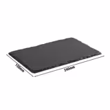 (6 ks) Servírovací deska - Břidlice - 240x150 mm - Černá