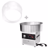 Machine à barbe à papa - Ø 520 mm - 950 watts - inox - incl. protection hygiénique
