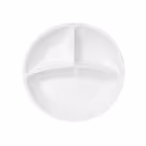 (12 pezzi) THERMO FUTURE BOX | Piatto in porcellana - Rotondo - 3 pezzi - Bianco