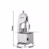 Segaossi a nastro - da banco - sviluppo lama 1650mm - altezza di taglio max: 218mm
