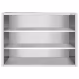 Armário de parede em aço inoxidável PREMIUM - 1400x400mm - aberto (sem portas) - 1000mm de altura