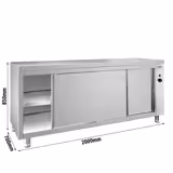 Wärmeschrank PREMIUM - 2000x700mm - mit Durchreiche
