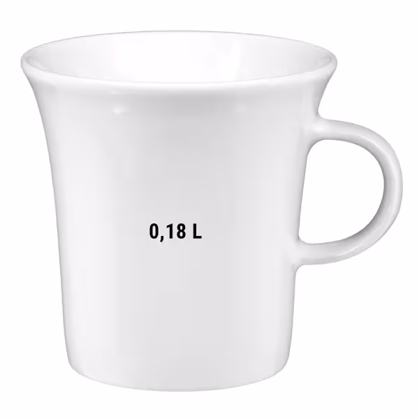 (6 stuks) SELTMANN WEIDEN | Koffiekop bokaal - 0,18 liter - Wit/Uni