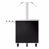 Refrigerated Salad Bar Trolley DANZIG - 1900mm - for 5x GN 1/1 - with Tray Slide - Black - Mobile - with Gantry - with Sneeze Screen