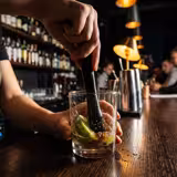 (6 stuks) Cocktailstamper - ABS-kunststof - Lengte: 240mm - Zwart