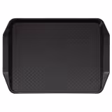 (24 stuks) CAMBRO | Fast Food dienblad - rechthoekig - 430x300mm - hoog profiel met handgrepen - Zwart