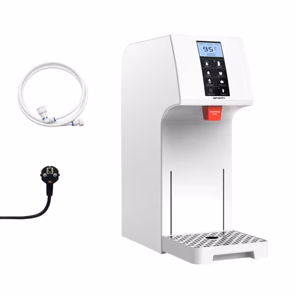 Heetwaterdispenser - Digitaal - 18 liter/uur - 1,50kW - met vaste wateraansluiting - Wit - Temperatuur: 65°C tot 95°C