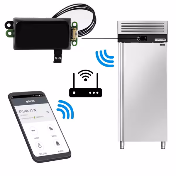 WiFi app-bediening & temperatuurregistratie voor koel- en vriesapparatuur - met EV Connect app - met temperatuuralarm