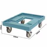 CAMBRO | ULTRA PAN CARRIER® - CamDolly® - Carrello per UPCS400401, UPC400110 e UPC400401 - Blu ardesia