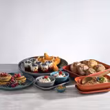 (6 db) Tál - EMMA - melamin - 2,3 l - szögletes - 230x230 mm - halmozható - szürke