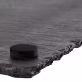 (6 db) Pala kínálótál - GN 1/4 - pala - 265x162 mm - magasság: 10 mm - fekete