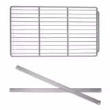 Grille de support (plastifiée) incl. glissières en inox - EN 600x400 - pour tables réfrigérées BKJ & KKC, tables de préparation ZBG : profondeur 800 mm