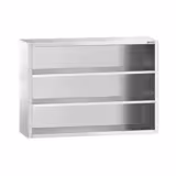 Pensile a giorno in acciaio inox PREMIUM - 1400x400mm - a giorno (senza ante) - 1000mm di altezza