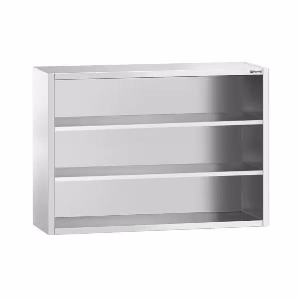 Edelstahl Wandhängeschrank PREMIUM - 1400x400mm - ohne Schiebetür - 1000mm hoch