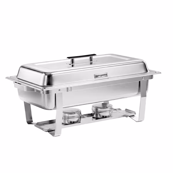 Chafing Dish / Podgrzewacz bufetowy - GN 1/1 - z pokrywą - składana rama