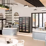 Frigider pentru băuturi – 1552 litri – design fără ramă – cu 3 uși din sticlă