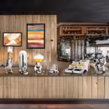 Kutija za pribor za jelo SILVER LINE - 4 odjeljaka - 220x210 mm - Visina: 350 mm - nehrđajući čelik (inox)