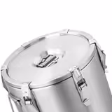 Edelstahl Thermo-Transportbehälter - 35 Liter - Höhe: 570mm - mit Gummiboden