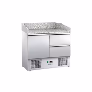Rashladni pult za pripremu pizze ECO - 935x700 mm - Sa 1 vratima & 2 ladice 