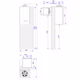 Chambre de congélation – 2100 × 2100 mm – 6,1 m³ – avec groupe de congélation et rideaux à lamelles inclus
