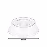 (12 peças) CAMBRO | CAMCOVERS® - Cobertura de placa em Camwear® - Policarbonato - ø 279mm - Transparente
